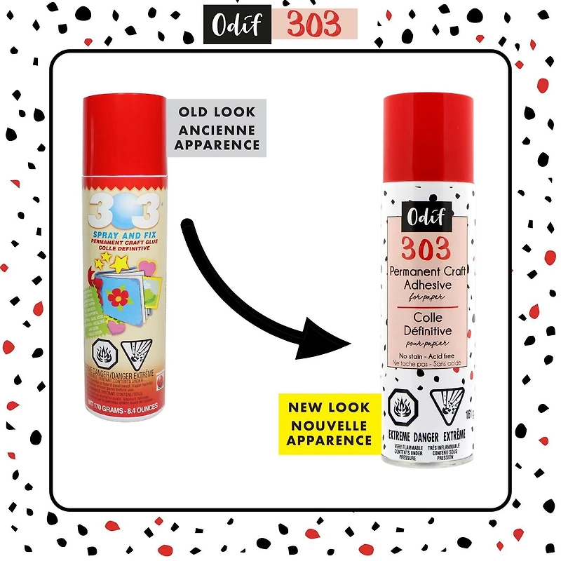 ODIF 303 Permanent Craft Adhesive Spray, 161 g (5.7 oz)