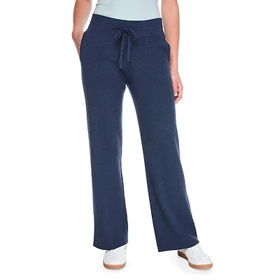 Pantalon de survêtement côtelé à jambe large George pour femmes