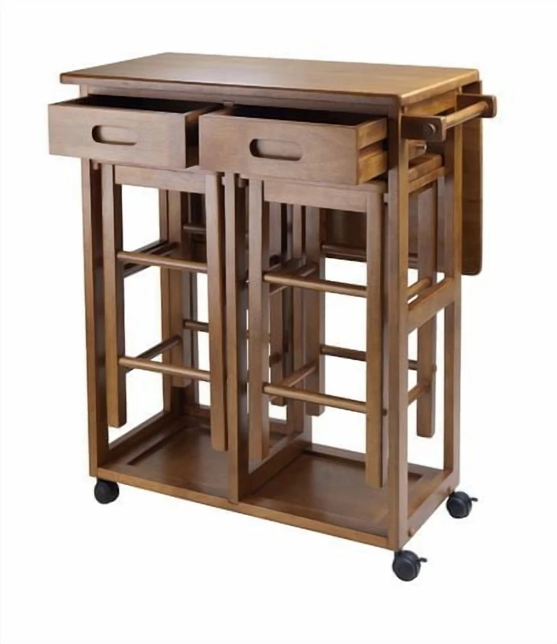 Winsome Suzanne 3-Pc Space Saver Set, Teak