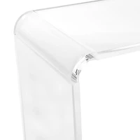 Acrylic Console Table , Acrylic Clear Console Table, Transparent Console Table, Rectangular Acrylic Console Table, For Living Room, Entryway, Dining Room, Sofa Table