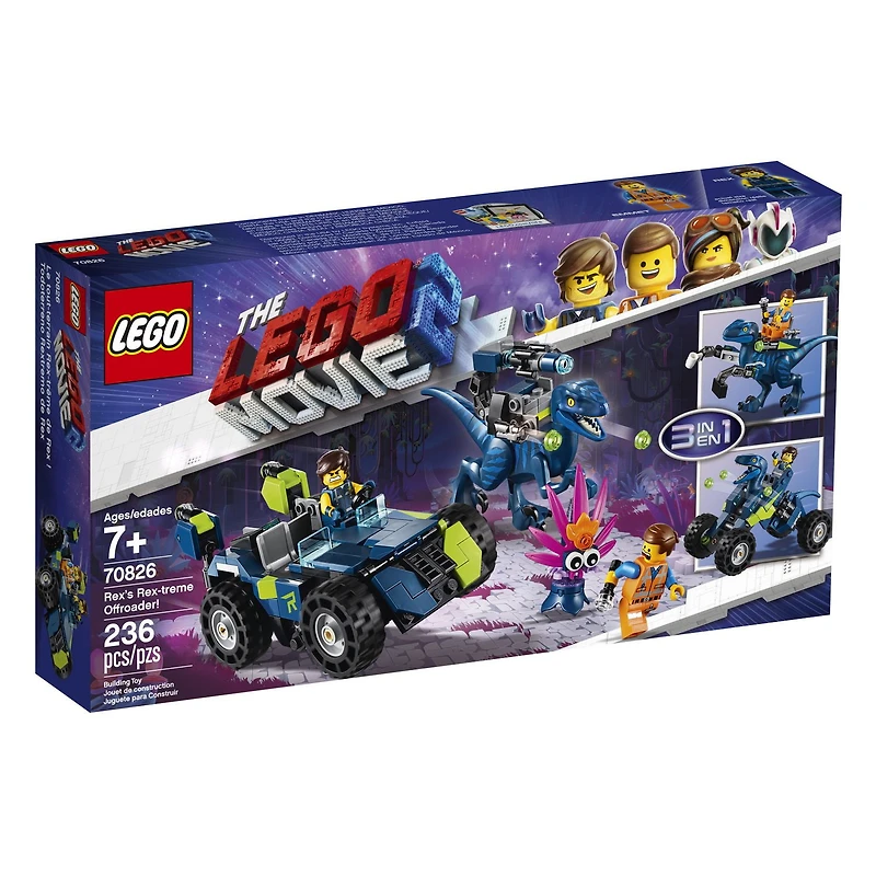 THE LEGO MOVIE 2 Rex’s Rex-treme Offroader! 70826 Building Kit (230 Piece)