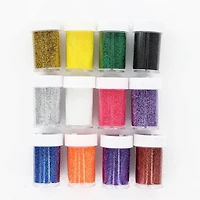 TINY HANDS Glitter Shakers, Assorted, 12 pack, 10.7 g (0.37 oz) each, Age 6+, Kids, Crafts