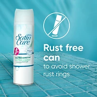 Gillette Venus Satin Care Ultra Sensitive Skin Shave Gel, Shaving Cream for Women, Fragrance Free