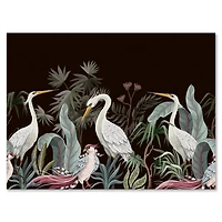Designart Chinoiserie With Birds and Peonies III Canvas Wall Art