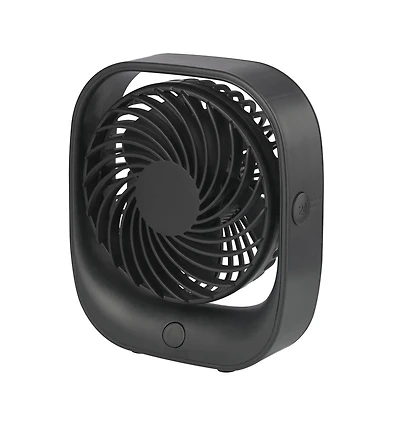 Mainstays Personal Rechargeable USB Portable Tabletop Fan in Black