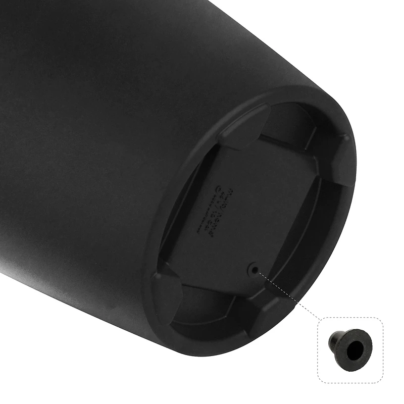 TierraVerde Madison Smooth Planter Black 24"H