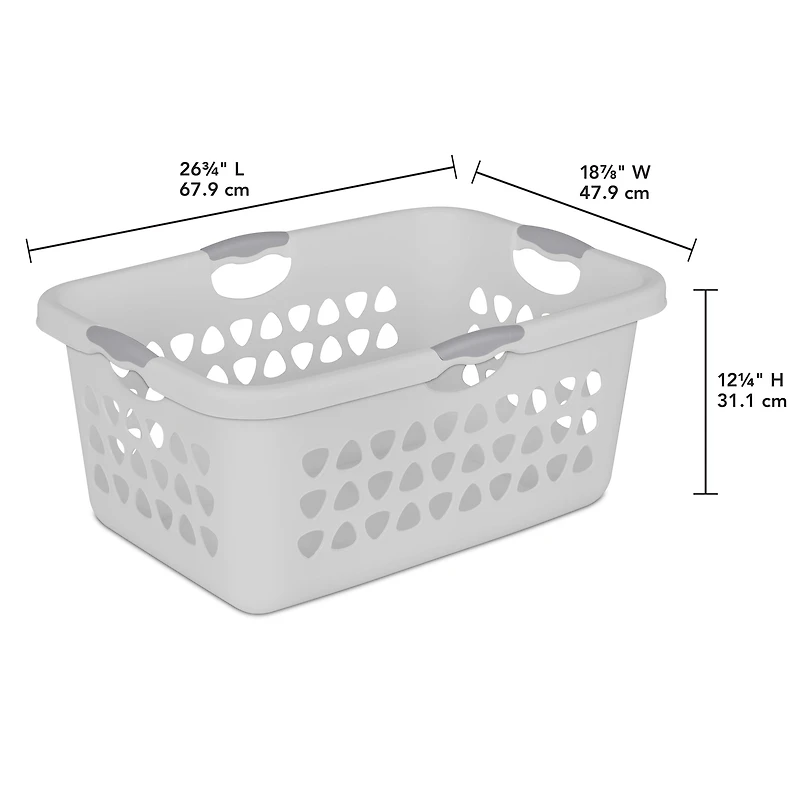 Sterilite 71 L  Ultra™ Laundry Basket Cement