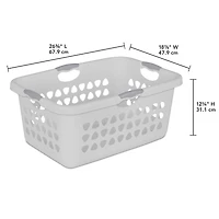 Sterilite 71 L  Ultra™ Laundry Basket Cement