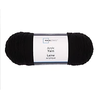Mainstays Medium Acrylic Yarn Black V, 7 oz 397 Yards