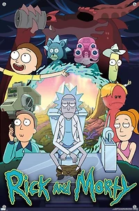 Rick And Morty - Season 4 Group Wall Poster, 14.725" x 22.375"