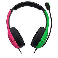 PDP Gaming LVL40 Wired Stereo Gaming Headset with Noise Cancelling Microphone: Nintendo Switch - Pink & Green