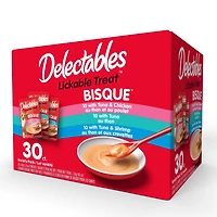 Delectables Lickable Bisque Cat Treats Variety Pack, 30x40g