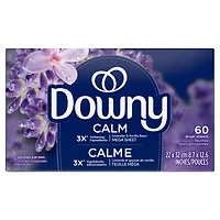 Downy CALM, Mega Dryer Sheets, Laundry Fabric Softener, Lavender and Vanilla Bean 120CT