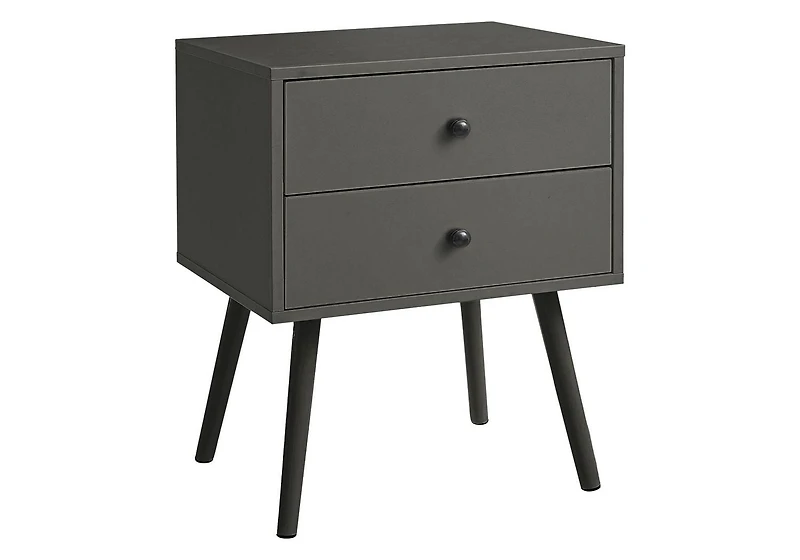 Monarch Specialties Accent Table, Bedroom, End, Living Room, Nightstand, Side Table, Storage Drawer, White Laminate, Modern, Contemporary