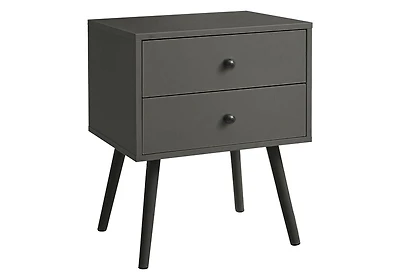 Monarch Specialties Accent Table, Bedroom, End, Living Room, Nightstand, Side Table, Storage Drawer, White Laminate, Modern, Contemporary