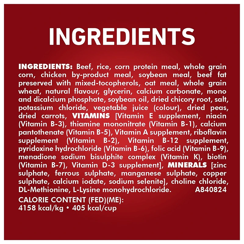 Purina ONE Microbiome Balance Beef & Rice Formula, Dry Dog Food 1.72kg