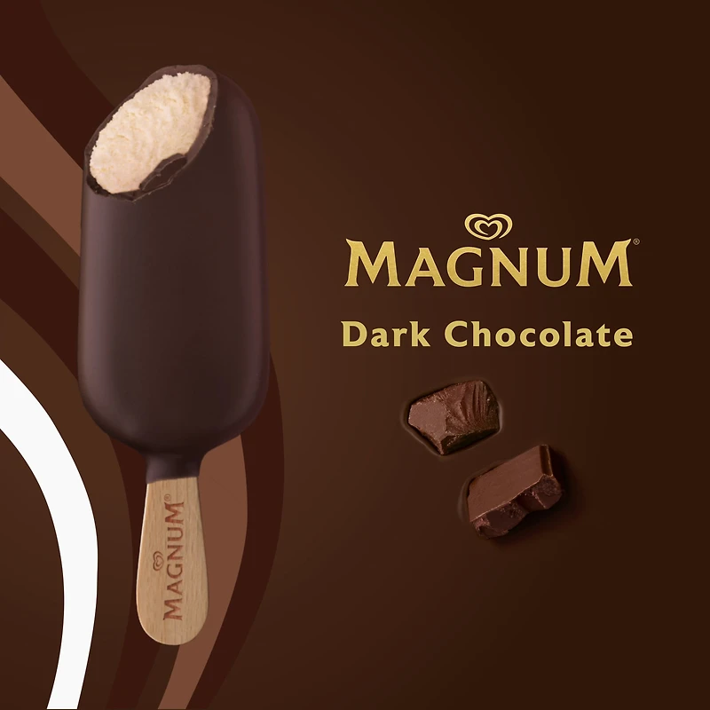 Magnum Dark Chocolate Ice Cream Bars, 3 x 85 mL