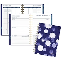 Mead® Watercolour Dots SM W/M Planner, 2027