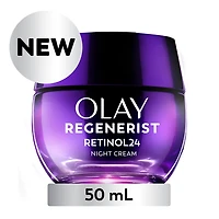 Crème Pour Le Visage Olay Rétinol 24, Hydratant De Nuit Anti-Âge, Sans Parfum, Non Gras, Anti-Rides, Lisse Les Ridules, Raffermissant, Soins De La Peau Hydratants – Peptides, Glycérine, 50 mL