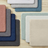Tapis de bain en mousse à mémoire de forme en coton doux Signature Better Homes & Gardens, bleu amiral, 20" x 34"