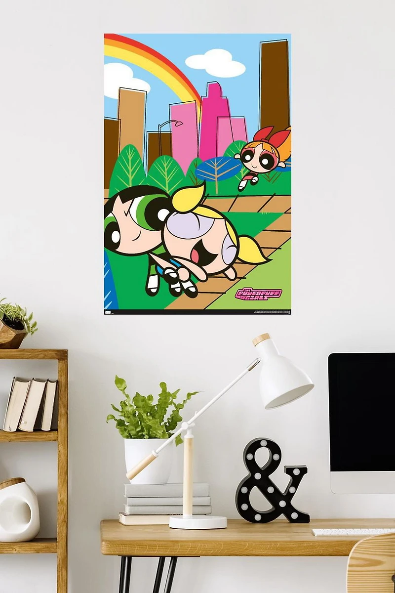 The Powerpuff Girls - Group Park Wall Poster, 22.375" x 34"