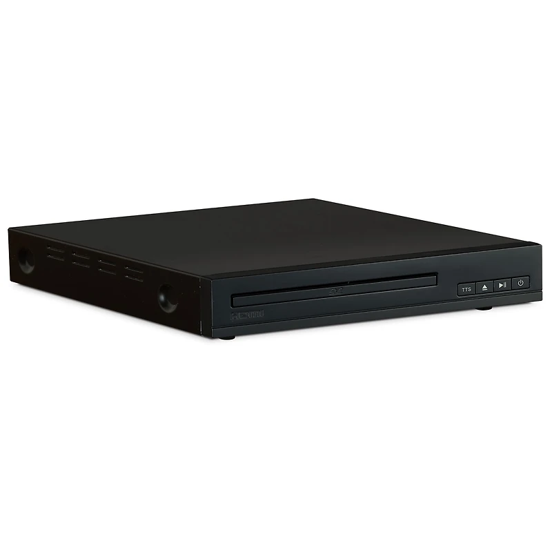 Onn HDMI DVD Player with Widescreen/TV Aspect Ratio, Parental Controls, Text-to-speech Technology, Remote Control, and Multiple Outputs, Black