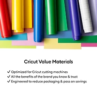 Vinyle économique Cricut™ de 30,5 cm × 3 m (12 po × 10 pi), rouge