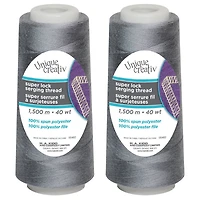 UNIQUE CREATIV TRULOCK 40 wt Polyester Serging Thread 1500 m (1640 yd) Cone
