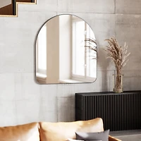 HUBBA ARCHED - Miroir mural cintré H 91cm laiton