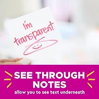Post-it Transparent Notes, 2 7/8 x 5 7/8 in