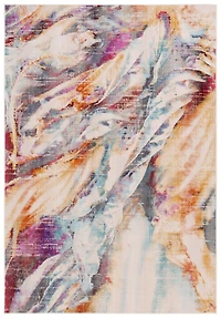 SAFAVIEH Rainbow Kiro Tapis Abstrait Intérieur/Extérieur