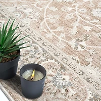 Mainstays Flow Beige Area Rug, 5’ x 7’