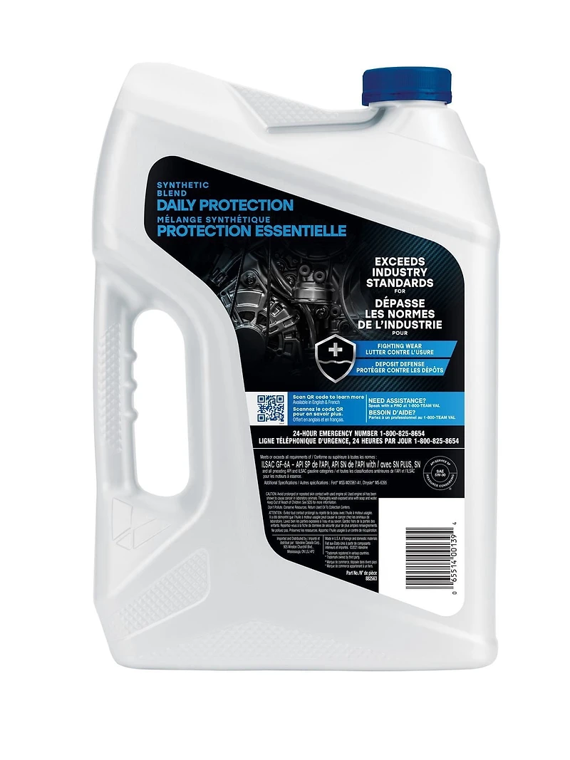 Valvoline Daily Protection 5W30 Synthetic Blend Motor Oil 5L