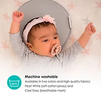 bblüv - Pilö - Ergonomic Baby Headrest (Pearl White)