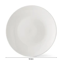 Mainstays Glazed White Round Stoneware Salad Plate, 7.5”
