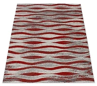 ECARPET Neela Ivory/Red Rug