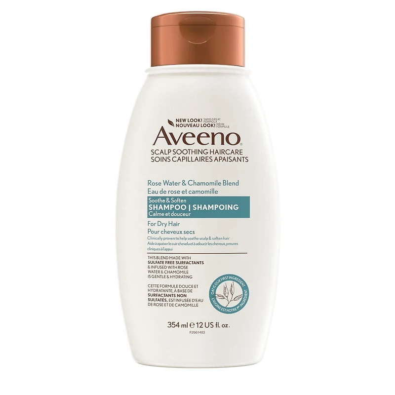 AVEENO Eau de Rose et Camomille Shampooing Sensible et Doux