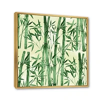 Designart Bamboo Branches In The Forest I FLOAT FRAME WALL ART