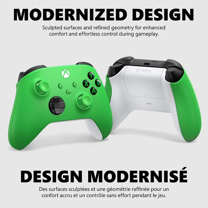 Manette sans fil Xbox – Velocity Green pour la Xbox Series X|S, la Xbox One et les appareils Windows