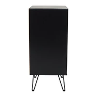 CorLiving Vintora Engineered Wood Open Shleved Turntable Media Stand