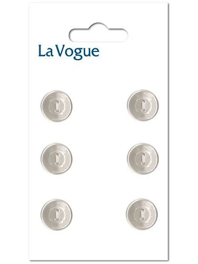 LA VOGUE bouton à 2 trous, Pearl colour, 9 mm (0.35 in)