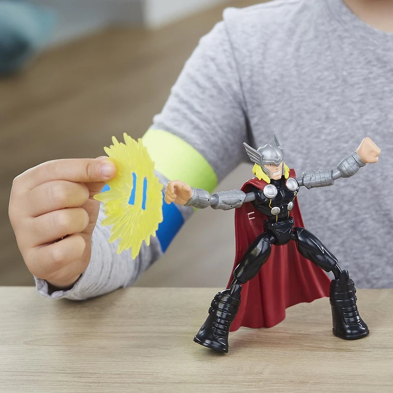 Marvel Avengers Bend and Flex Thor Vs. Loki Action Figure Toys, 6-Inch Flexible Figures, Includes 2 Accessories, Ages 4 And Up