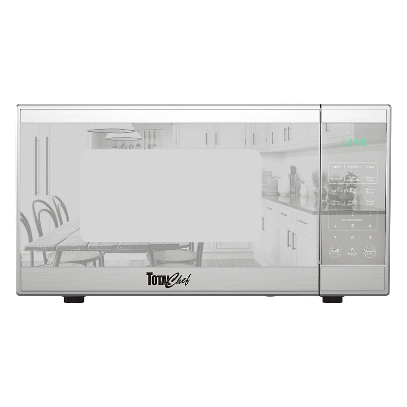 Four à micro-ondes de comptoir Total Chef 1,3 pi³ en acier inoxydable, 1100 W