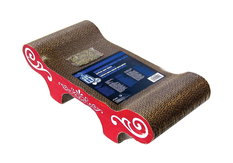 Catit Style Cat Scratcher Bench with Catnip, Urban Motif