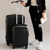 Jetstream® Hardside 2 Piece Luggage Set: 26" Medium Checked Suitcase and Carry-On Luggage
