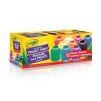 Crayola Washable Project Paint, 10 Count