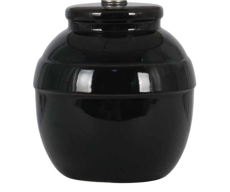 Lampe d'appoint en céramique noire Mainstays de 12,5 pouces