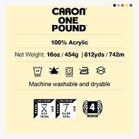 Fil Caron® One Book™, Acrylique #4 Moyen, 16oz/454g