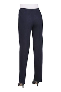 Pantalons Alia pour femmes à jambe droite et à taille élastique