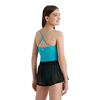 Justice Girls' Crochet Flouncy Short Cover-Up